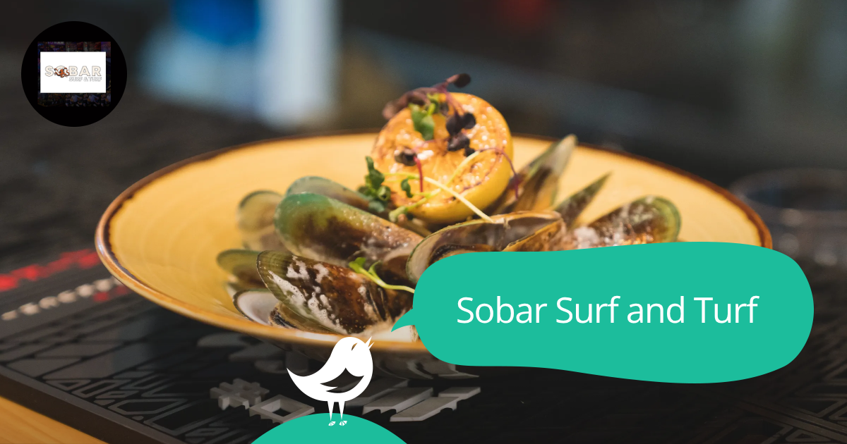 Sobar Surf and Turf: 50% off the first table of the night with First Table