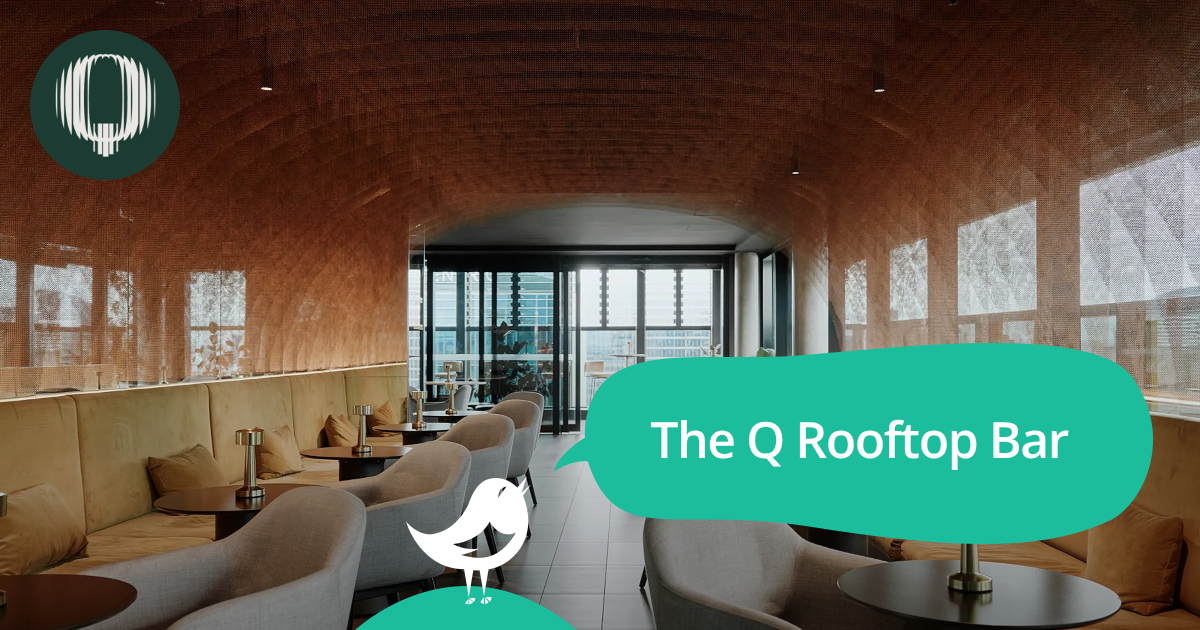 The Q Rooftop Bar: 50% off the first table of the night with First Table