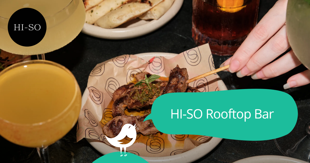 HI-SO Rooftop Bar: 50% off the first table of the night with First Table
