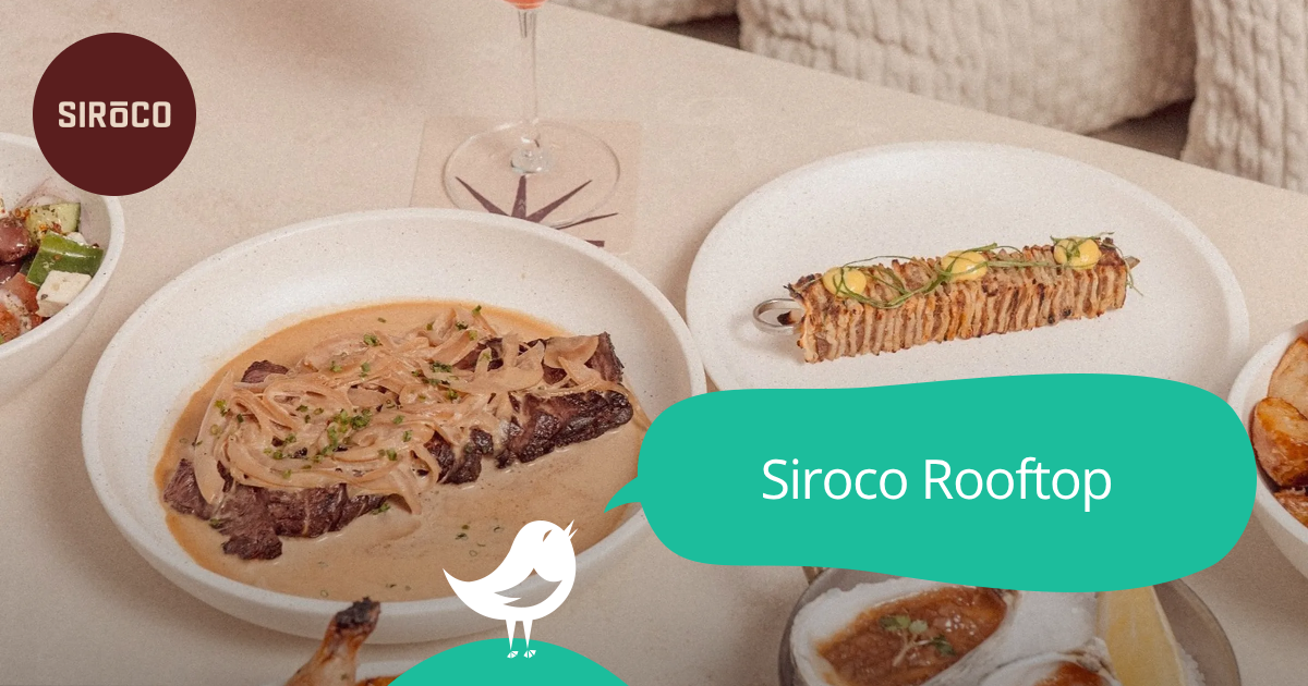 Siroco Rooftop: 50% off the first table of the night with First Table
