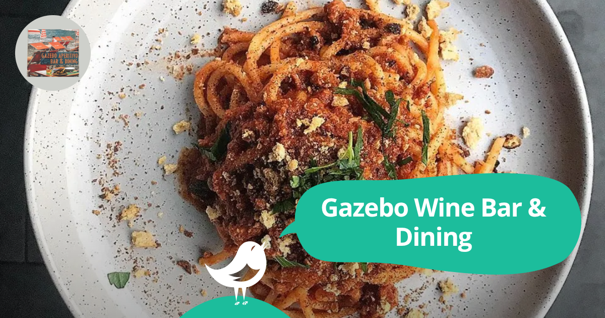 Gazebo Wine Bar & Dining 50 off the first table of the night with