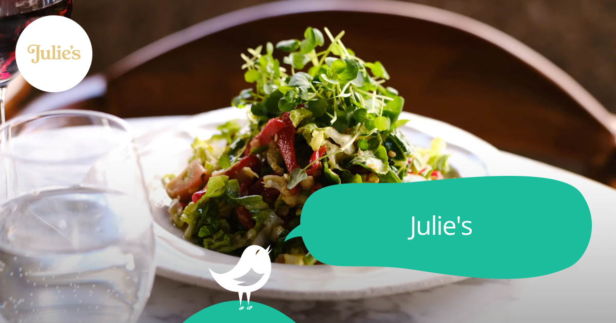 Julie's: 50% off the first table of the night with First Table