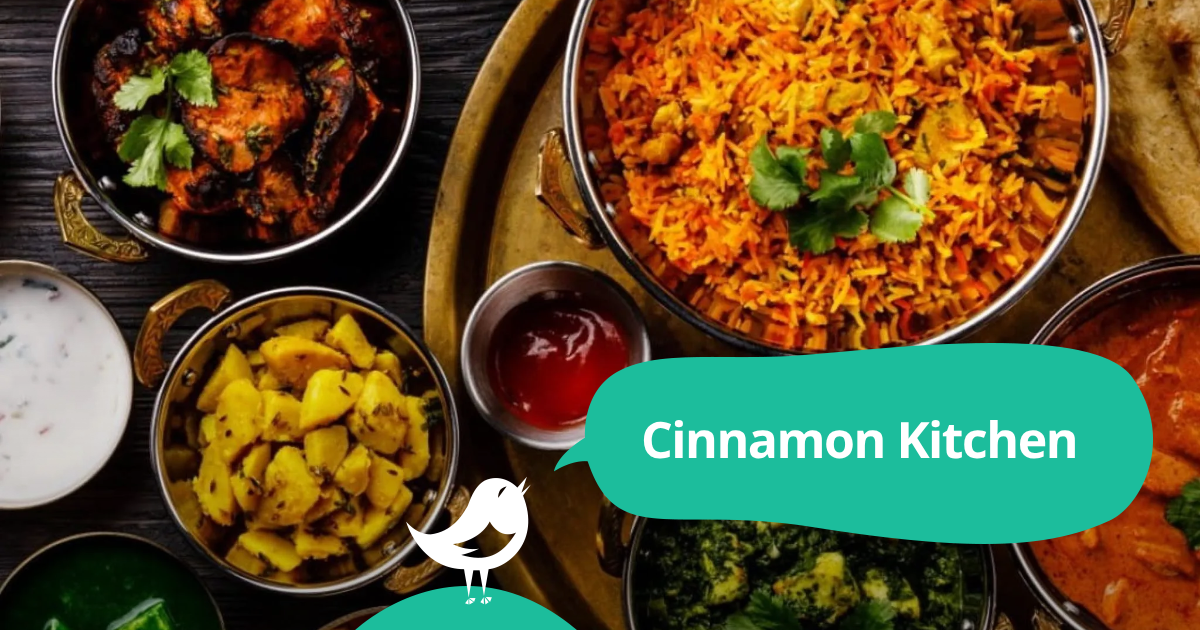 Cinnamon Kitchen Indian restaurant & bar 50 off the first table of