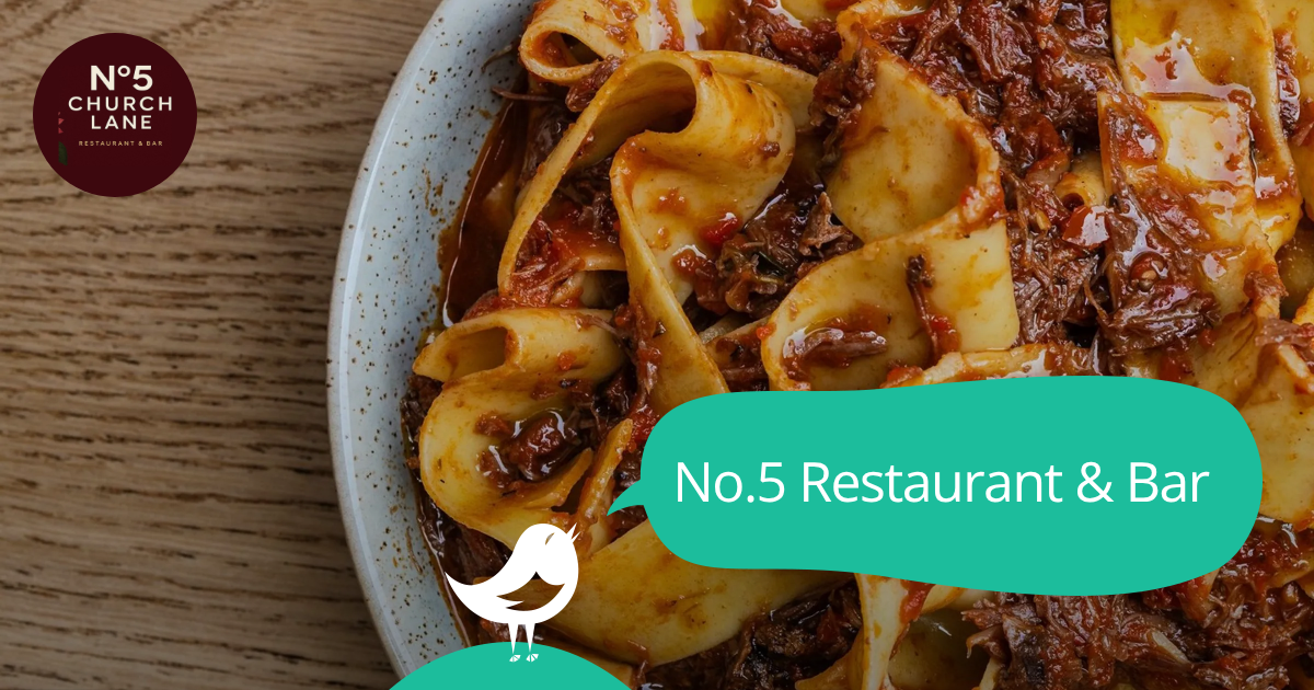 No.5 Restaurant & Bar: 50% off the first table of the night with First ...