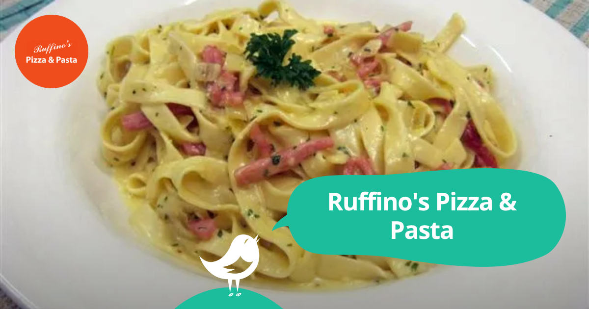 Ruffino's Pizza & Pasta 50 off the first table of the night with