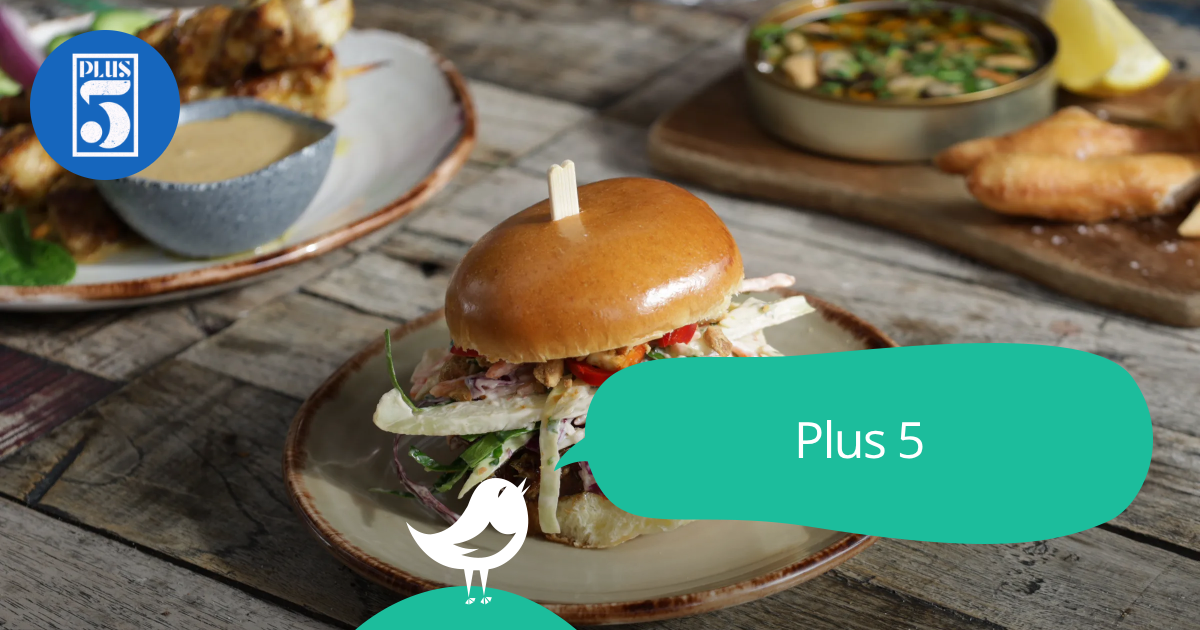 Plus 5: 50% off the first table of the night with First Table