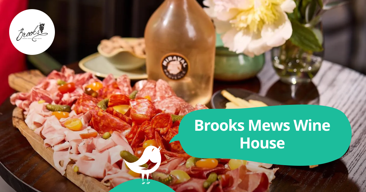 Brooks Mews Wine House 50 off the first table of the night with First
